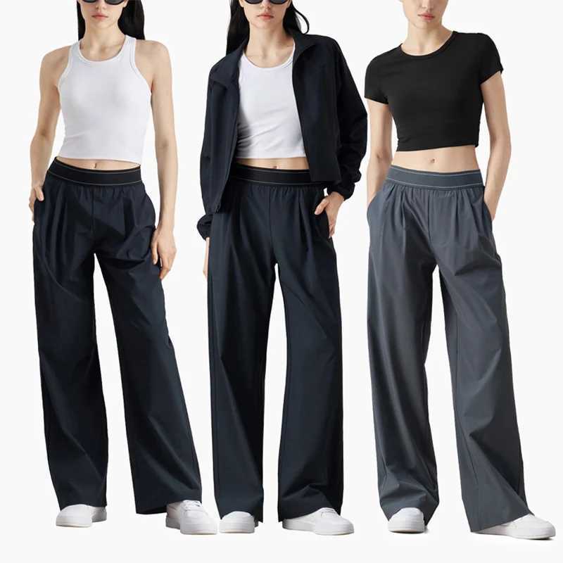 VITALINOVO Lightweight Wide Leg Trousers Yoga Pants for Women 30 High Waisted Loose Casual Lounge Travel Work Sweatpants Women J251030