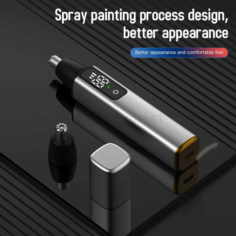 Electric Nose Hair Trimmer For Men High Speed Motor Hair Remover Lips Eyebrows Razor R Type Cutter Head Trimmer for Nose Z251030