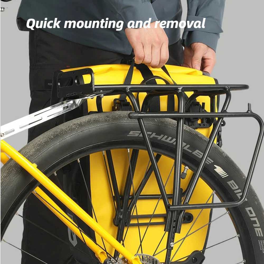 Rhinowalk Bike Pannier Bag 27L Quick Release Bicycle Tail Back Seat Rack Saddle Side Bag Cycling bikepacking Travel Storage Bag H251029