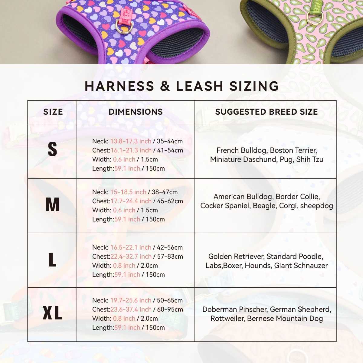 Valentines Day and New Years gift Cute Design Adjutable Luxury Designer Pet Harness 1 Pcs Color Matching Pet Dog Leashes J251129