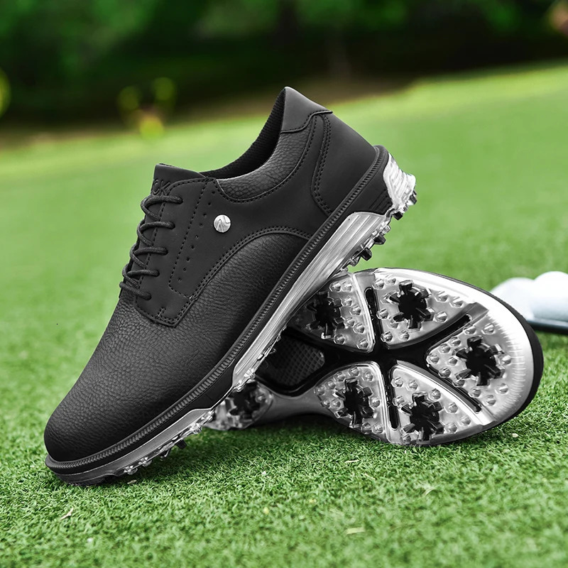 Golf Shoes waterproof Golfer Sport shoes Man Ankle Golf Sneaker supplies Golfing Shoes Non Slip Comfortable Walking Shoe black 251023
