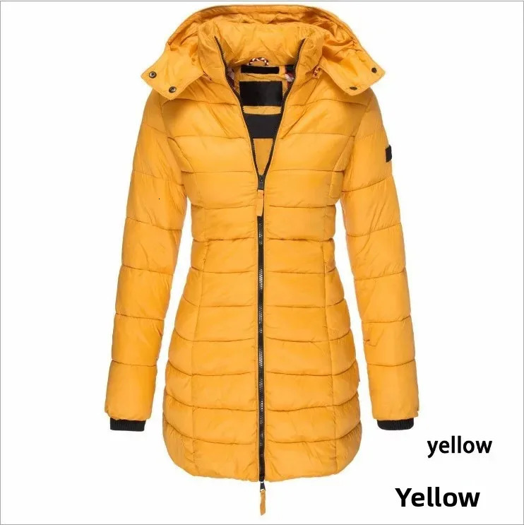 Womens Winter Cotton Jacket Slim Fit down Cotton Coat Warm Outerwear Long Sleeve Fashionable Korean Style Middle Length 251030