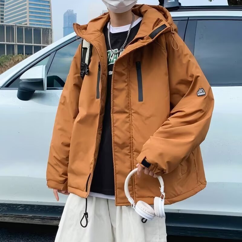 American Style Loose Hooded Men's Trendy Jacket Designer Coat Autumn New Versatile Fashionable Casual Cool Zipper Coat