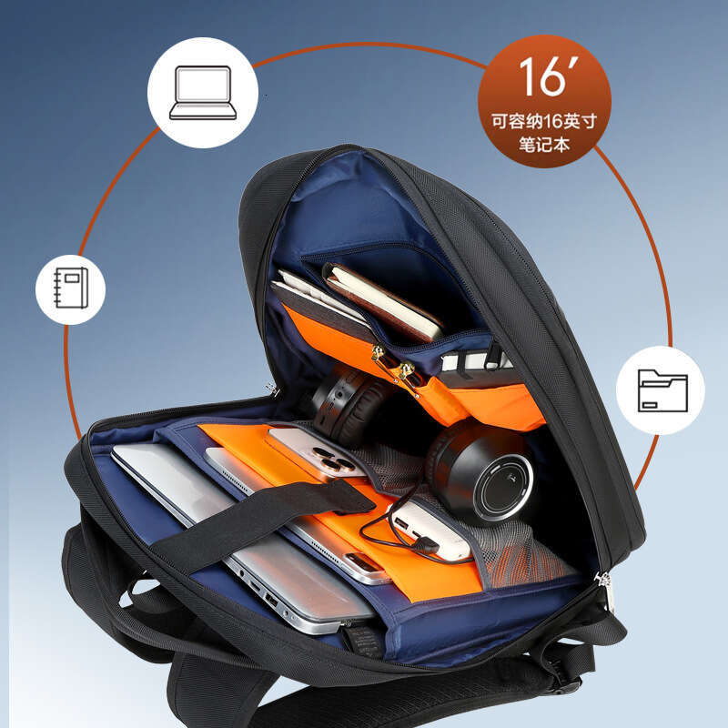 High End Backpack Trendy Waterproof Double Shoulder Men S Expandable Large Capacity Business Trip Multi Functional Travel Laptop Bag High Quality