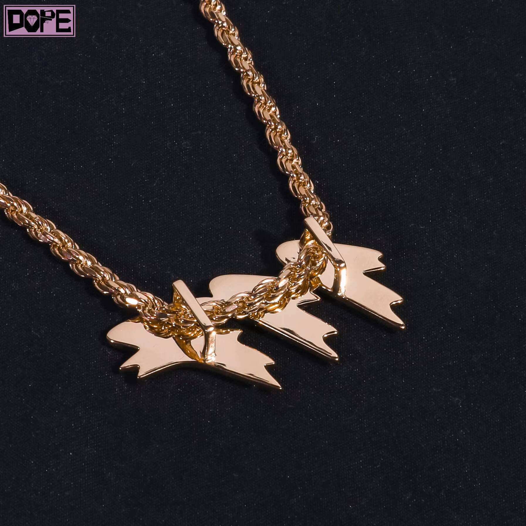 IGI Diamond Pendant VVS Lab Grown Diamond CVD HPHT Iced Out Letter 925 Silver Custom Diamond Pendant