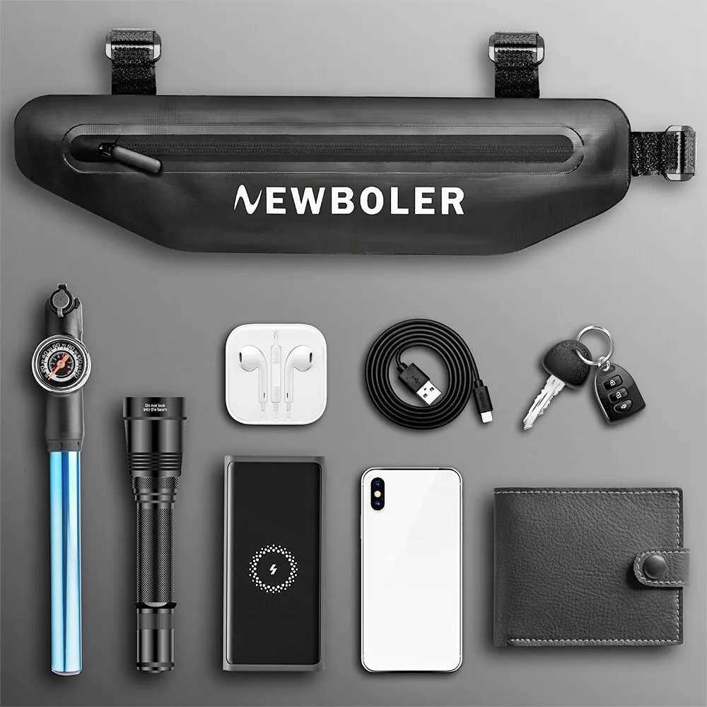 NEWBOLER Bicycle Bags Cycling Top Tube Front Frame Bag Waterproof MTB Road Triangle Pannier Dirtresistant Bike Accessories Bags H251029