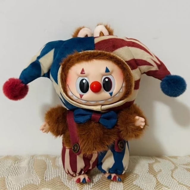 New Arrival PPMT Halloween Why so Serious Series Juggling Clown Mini LABUBU Vinyl Plush Pendant Blind Box Toys