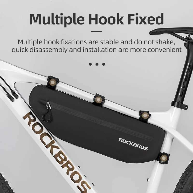 ROCKBROS Cycling Bicycle Bags Top Tube Front Frame Bag Waterproof MTB Road Triangle Pannier Dirtresistant Bike Accessories Bags H251029