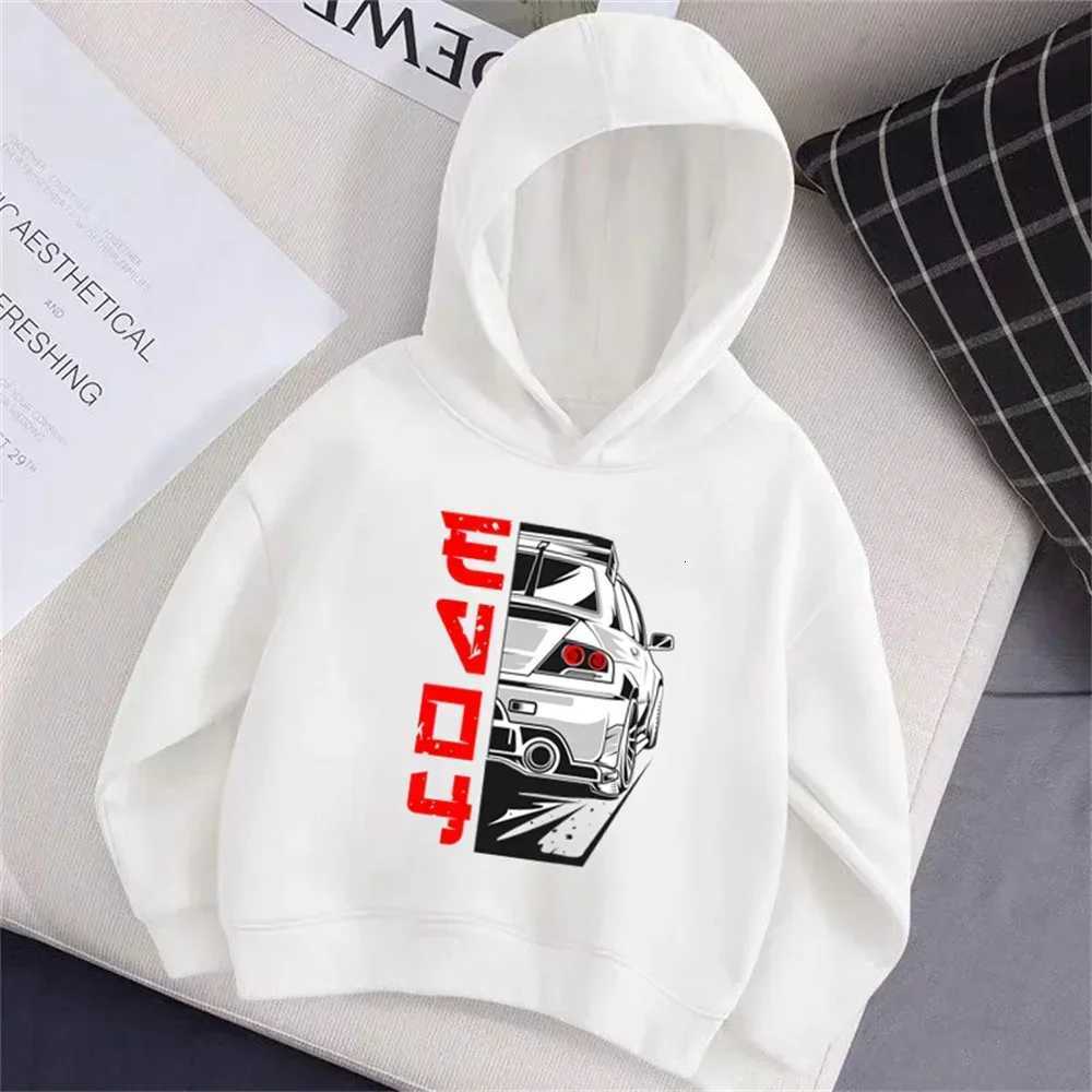 Rally Car Boys Girls Hoodies Cartoon Childrens Clothing Drifting Sweatshirts Fashion Car Fan Street Wear Hoodies for KidsT251030