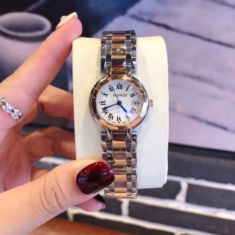 Designer Watch Langjia Heart Moon Watch For Women Moon Phase Starry Mother-of-pearl Rose Gold Luxury Stainless Steel Band Watch For Women