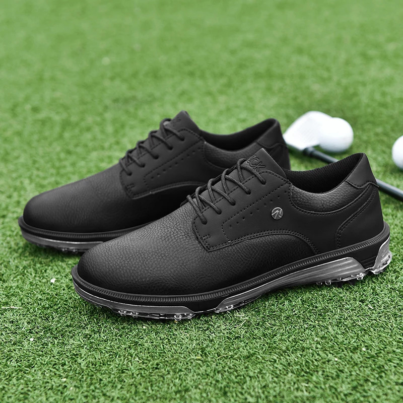 Golf Shoes waterproof Golfer Sport shoes Man Ankle Golf Sneaker supplies Golfing Shoes Non Slip Comfortable Walking Shoe black 251023