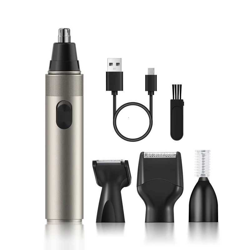 Four in One Beauty Set USB Rechargeable Electric Shaver Ideal for Shaving Beards Nose Hair Eyebrows and Hair M251030