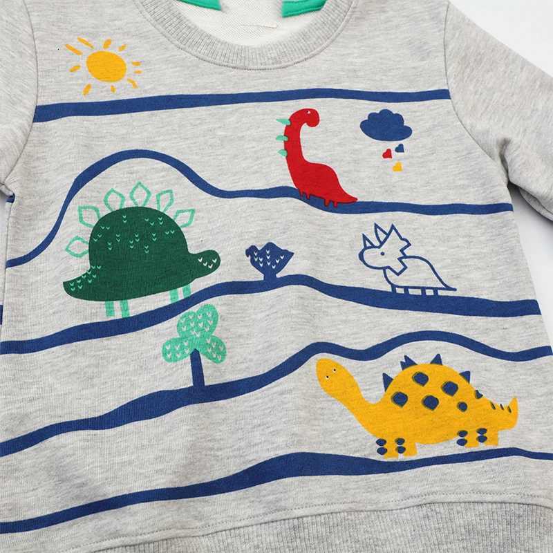 Little Maven Top Clothes for Children Kids Clothes Boys Childrens Clothing Hoodies Cartoon Dinosaurs Sweatshirts Cotton AutumnT251030