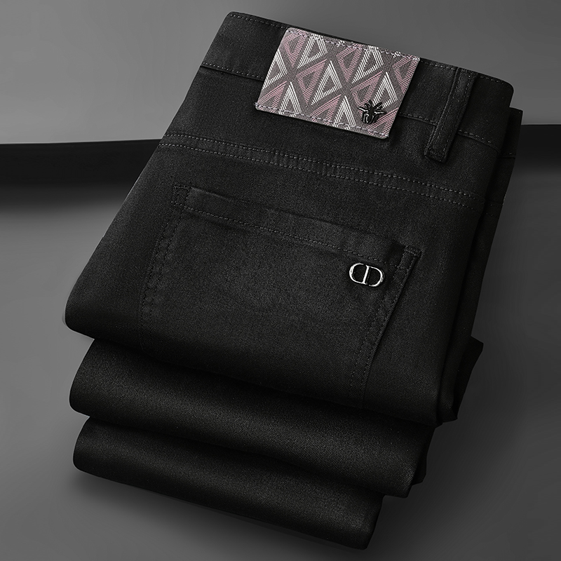 Fitted Straight-Leg Fashion Jeans in Two Colors Available 503