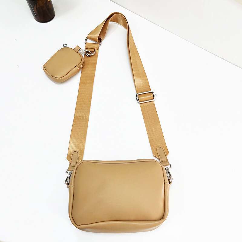 Super Hot Three In One Daily Wear Shoulder Crossbody Small Square Bag Sub Mother Wide Belt Coin