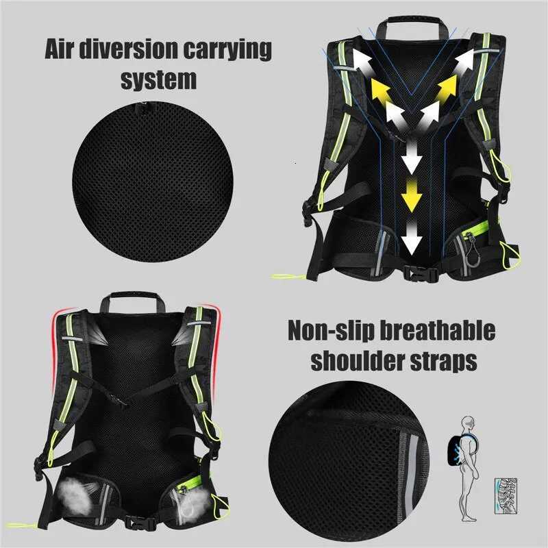 WEST BIKING 16L Cycling Backpack Portable Breathable Ultralight Bicycle Bag Outdoor Sport Climbing Travel Hiking Hydration Bag H251029