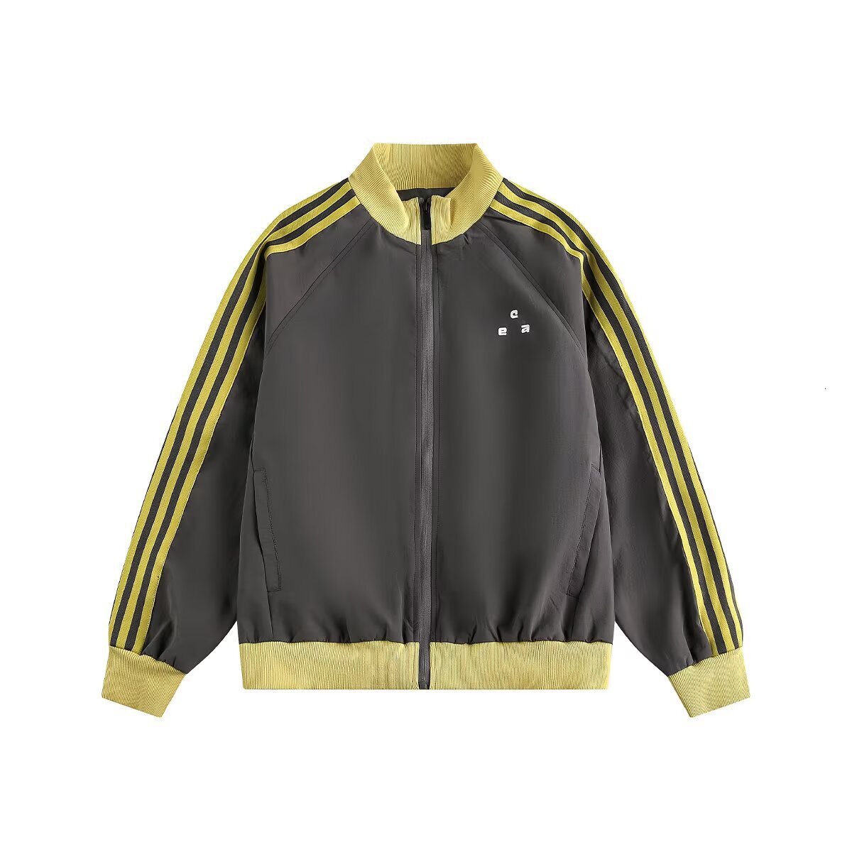 American Style Sports Striped Designer Coat Color-block Stand Collar Jacket For Men And Women 2025 Spring And Autumn New Casual Couple Coat