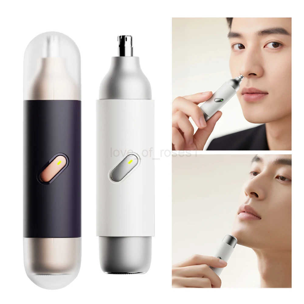 2 IN 1 Electric Nose Hair Trimmer Rechargeable Beard Shaver Nose Ear Hair Trimmer For Men Eyebrow Nose Ear Clipper Body Trimmer Z251030