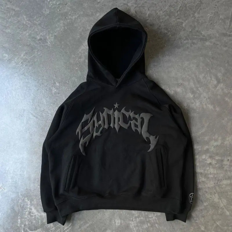 Unisex Y2k Hooded Retro Harajuku Sweatshirt Gothic Letter Star Long Sleeve Hoodie Trendy Mens Casual Oversized Jacket Tops 251030
