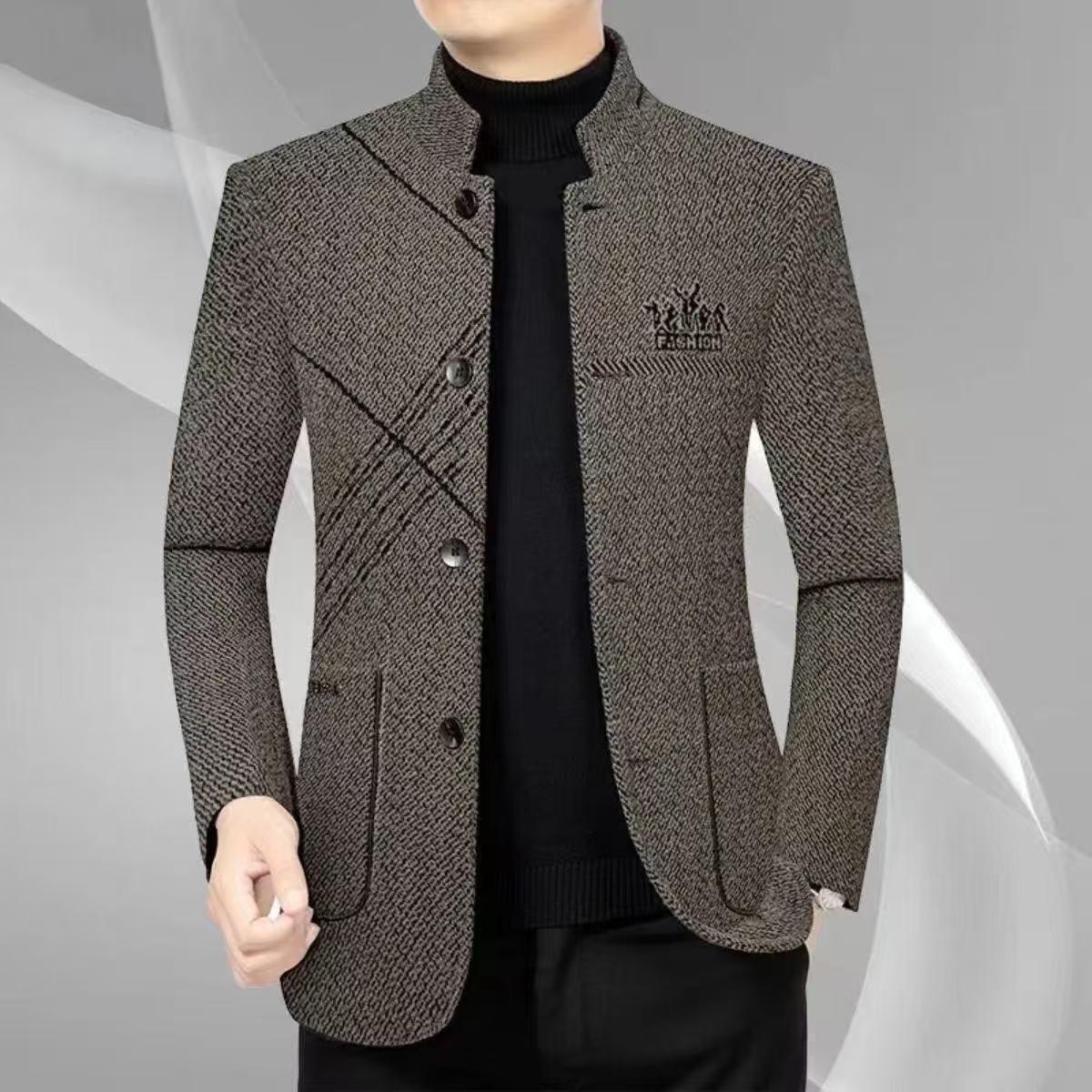 Men's Designer Coat Autumn New High-quality Youth Suit Jacket Stand Collar Casual Coat Men's Top