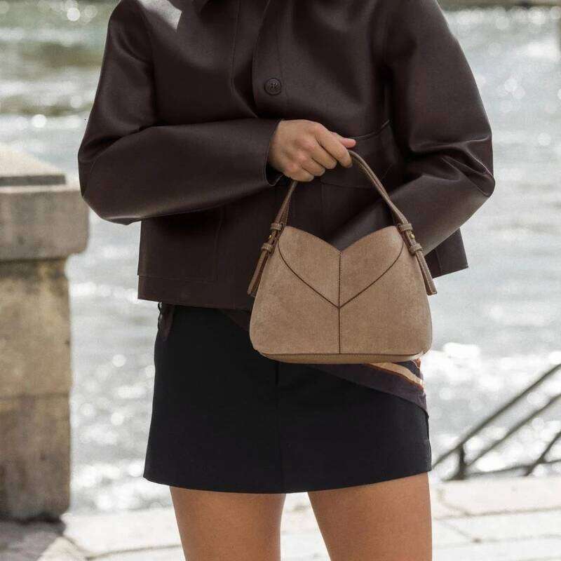 Designer Corduroy Handbag With Crossbody Strap, Fashionable Bucket Bag For Women, MINI CITY BAG FOR LADIES