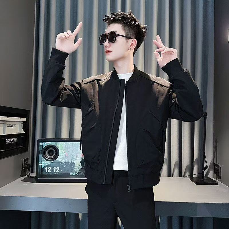 2025 Spring And Autumn New Fashion Men's Simple Casual Jacket With Baseball Designer Coat Collar Trendy Brand Versatile Coat