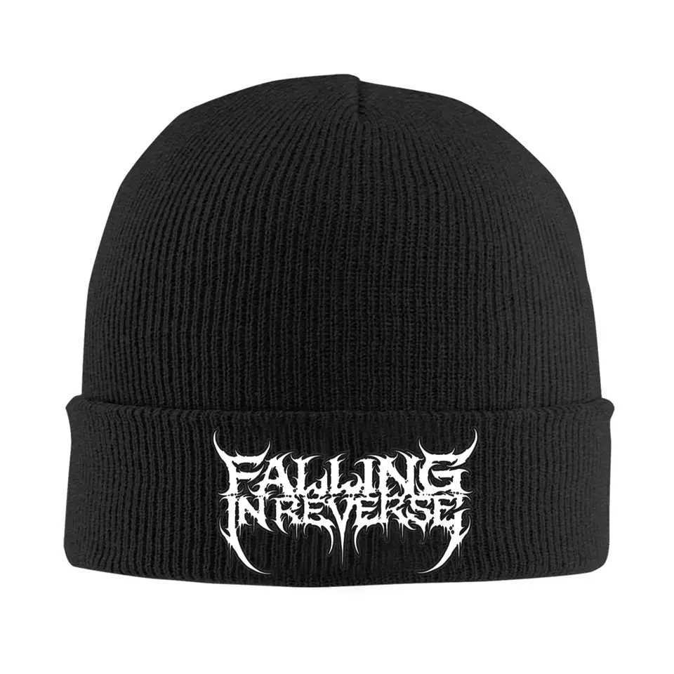 Men Women Beanie Falling In Reverse Heavy Metal Band Merch Winter Warm Knitting Skull Cap Pop Punk Bonnet HatsXJ251030