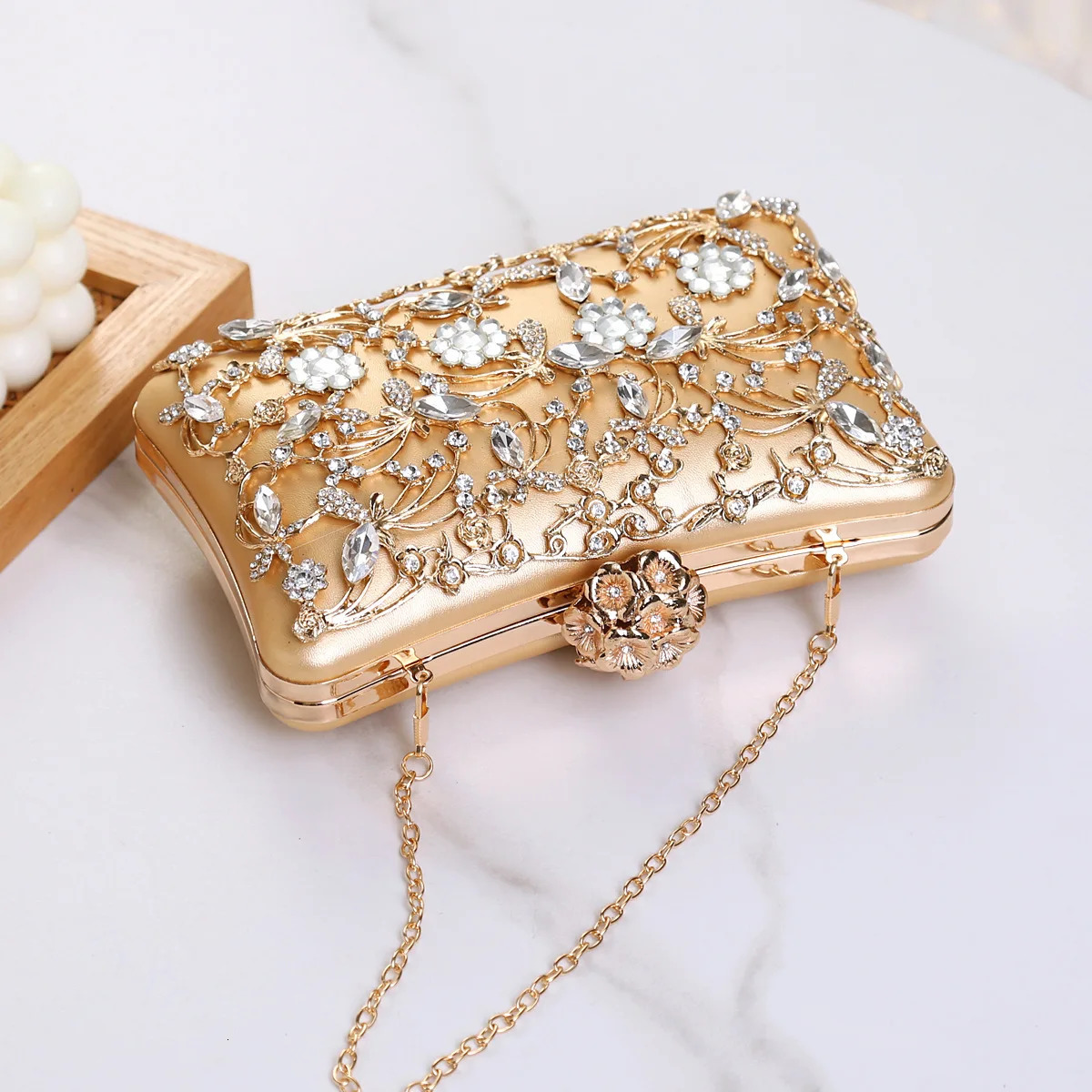 Handheld Bag Versatile Dinner Bag Clutch Bag DiamondStudded For WomenS Gathering Evening Event Party 251023