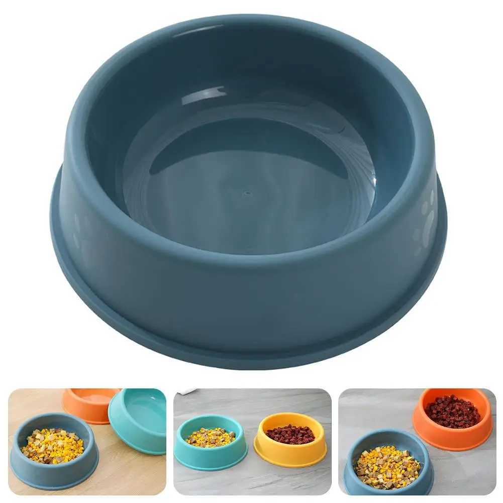 1Pc Anti Slip Plastic Dog Bowl Pet Single Bowl Frosted Cat Craft Pet Dog Small Universal Bowl Food Dog Utensil Food D5R6 J251113