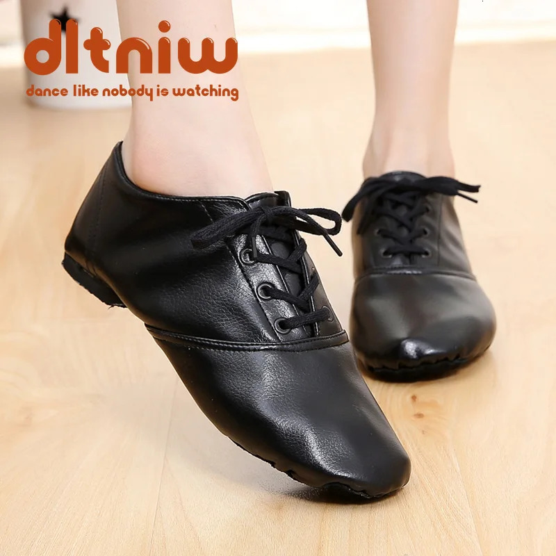 Sale Kids 2845 PU Leather Shoe Women Dance damen schuhe Soft Lace Up Lady Practice Teacher Ballet Jazz Shoes 251023