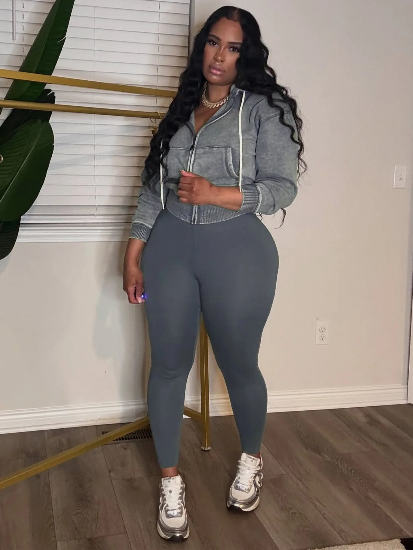 Weird Puss Sporty 2 Piece Set Woman Tracksuit Fall Trend Warm Hooded Zip JacketLeggings Matching Street Casual Stretch Outfits 251029