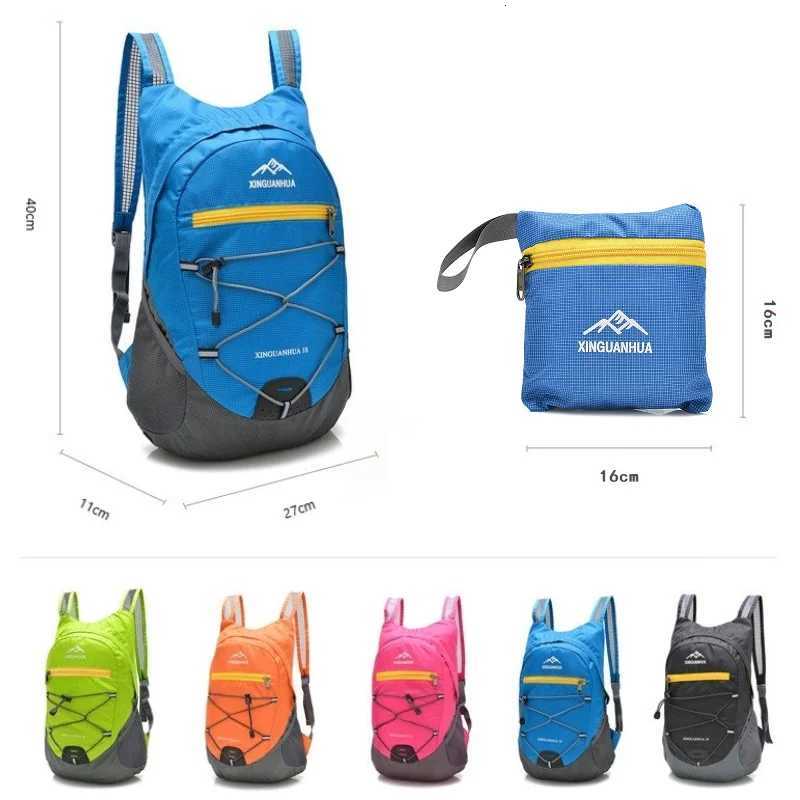 Foldable Backpack Outdoor Lightweight Travel Bag Waterproof And Wearresistant Casual Sports Bag Fashionable Storage Beach Bag H251029