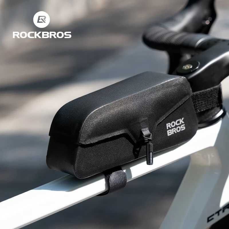 ROCKBROS Bike Top Tube Bag Magnetic Waterproof TPU Bike Frame Front Pack Mountain Bike Riding Storage Bag Cycling Accessories H251029