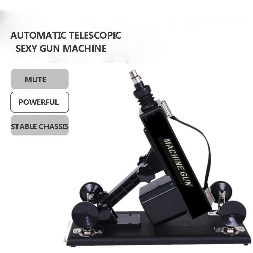 Dildos Automatic Powerful Sex Machine Masturbating Pumping Mute Adjustable Speed Sex Gun Sex Toys With Dildo For Women Men Toy
