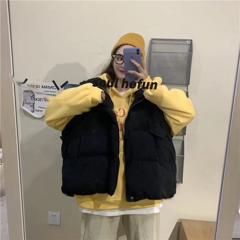 Crossborder Vest Womens Autumn Winter Koreanstyle n Niche Down Cottonpadded Jacket Vest Cottonpadded Coat Fashion 251024