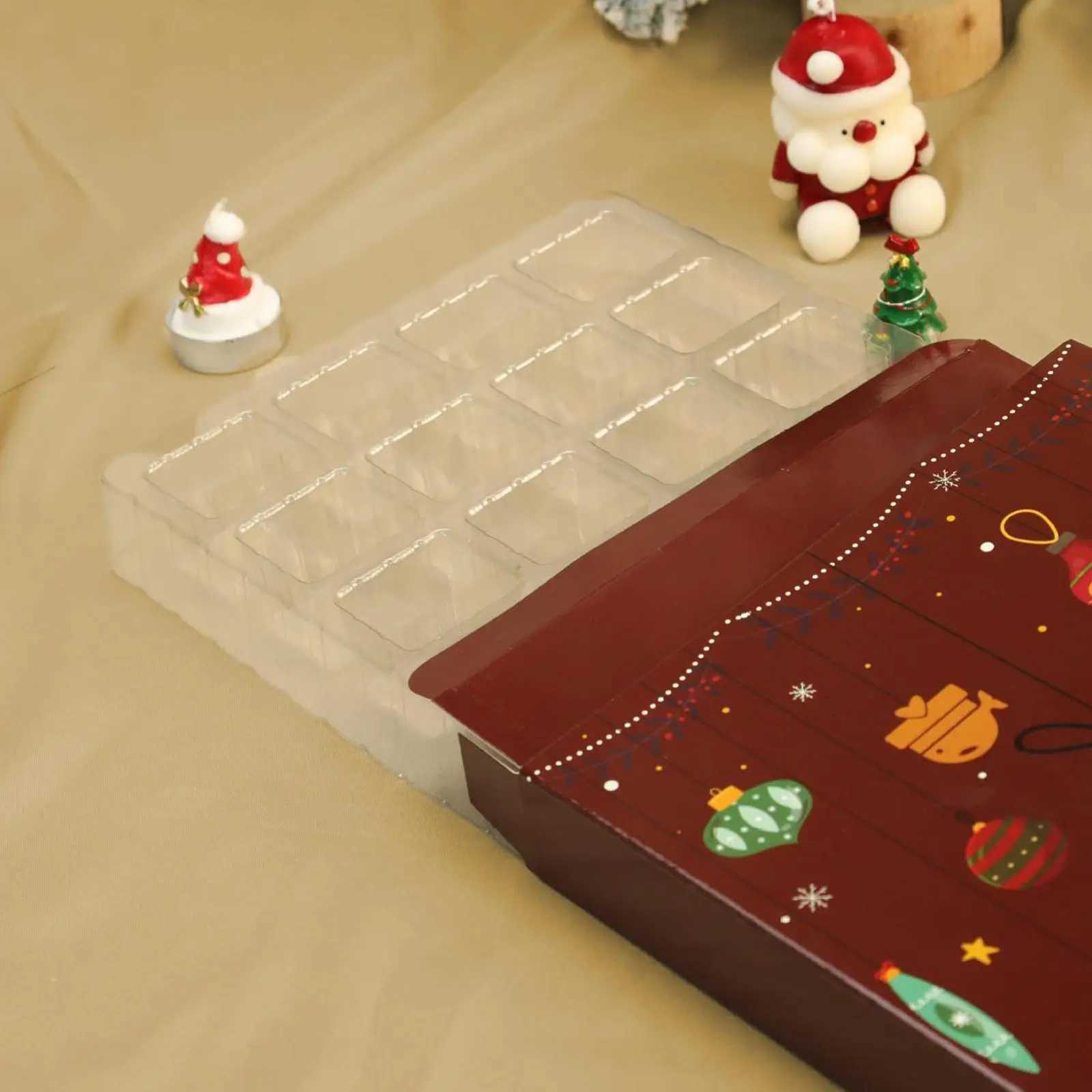 Christmas Advent Filling Box 24Day Fillable Reusable Kids Christmas Countdown Calendar for Birthdays Valentines Day Children C251030