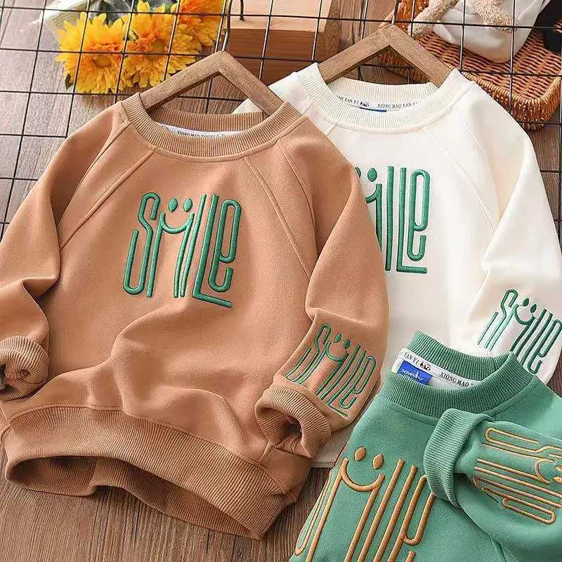 Boys Hoodies Sweatshirts CottonTops Outwear 2023 Cheap Spring Autumn Kids Sport Uniforms Childrens ClothingT251030