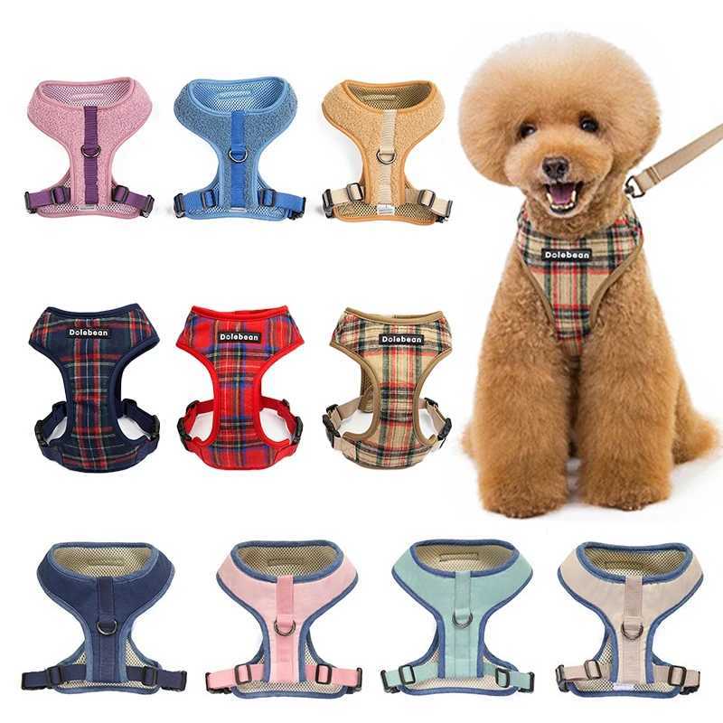Durable Lattice Pet Harness Leash Set for Dogs 120cm Walking Exercise Vest Strap Traction Anti Lost Small Medium Dog Accessories J251129