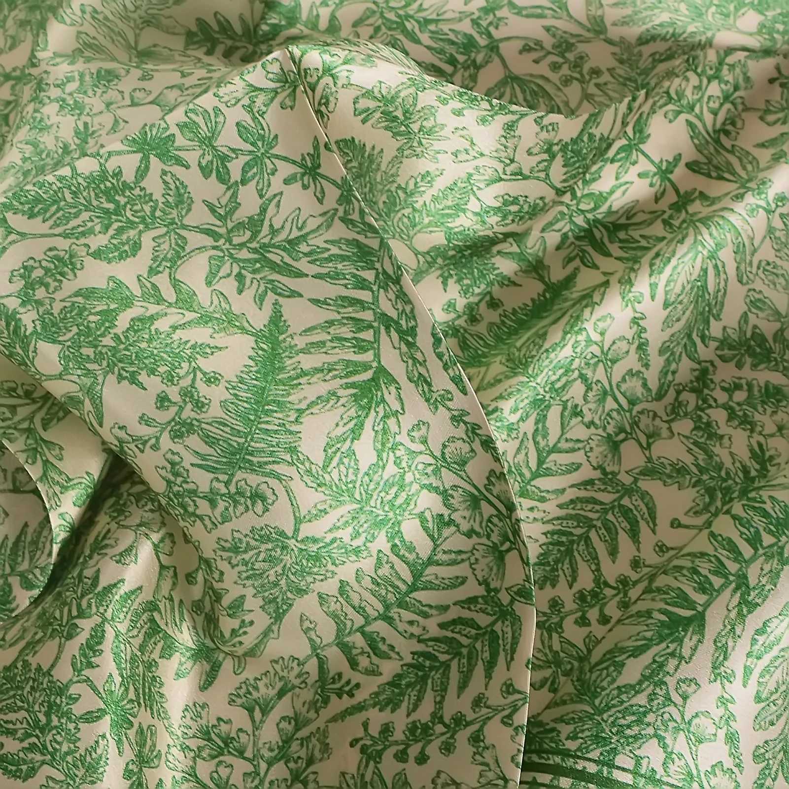 BYSIFA Light Green Women Fashion Luxury 100 Natural Silk Scarf Small Square Scarves Printed Elegant Ladies Hair AccessoriesW251029