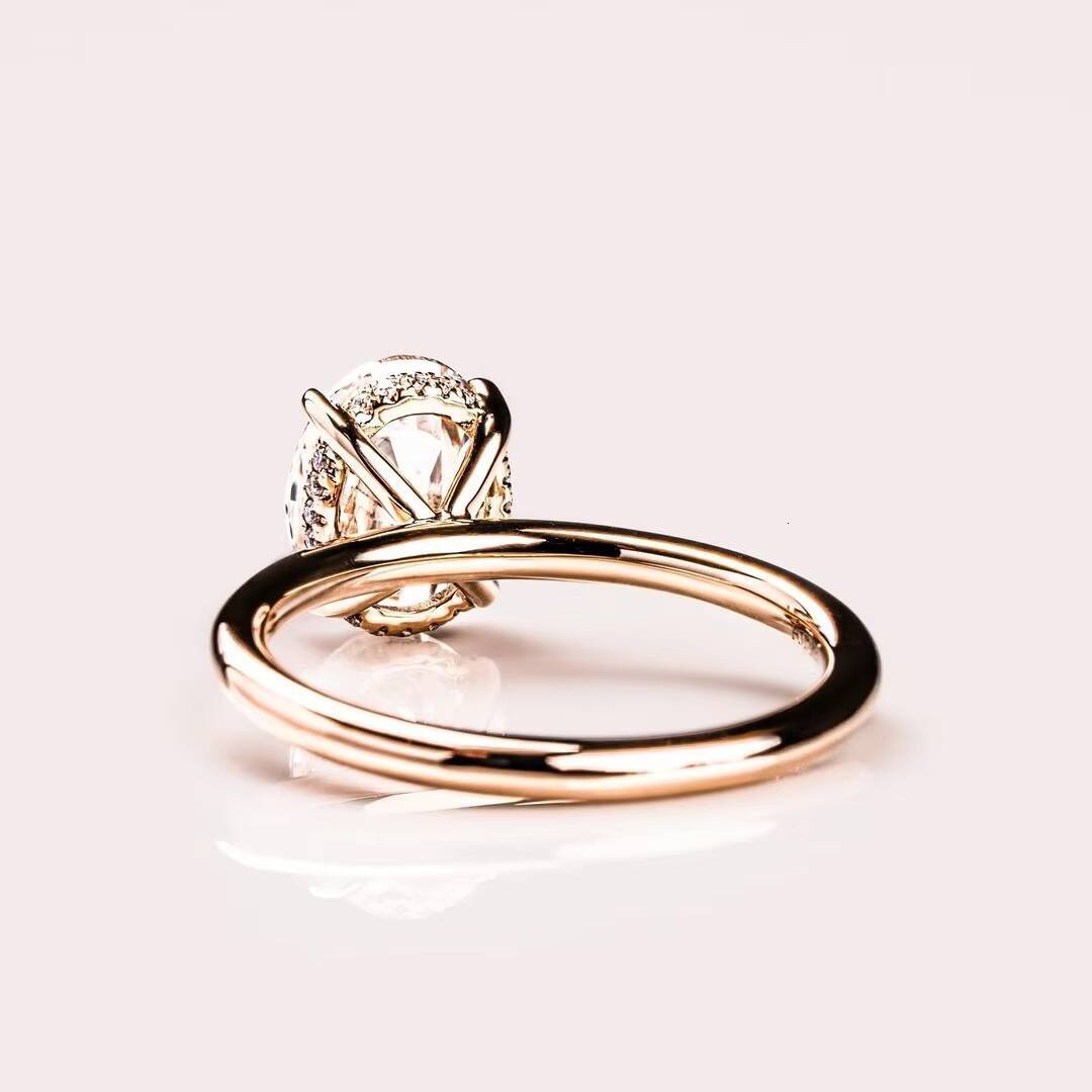 Redleaf Jewelry 14K18K Gold Moissanite Wedding Ring Moissanite Diamond Moissanite Ring