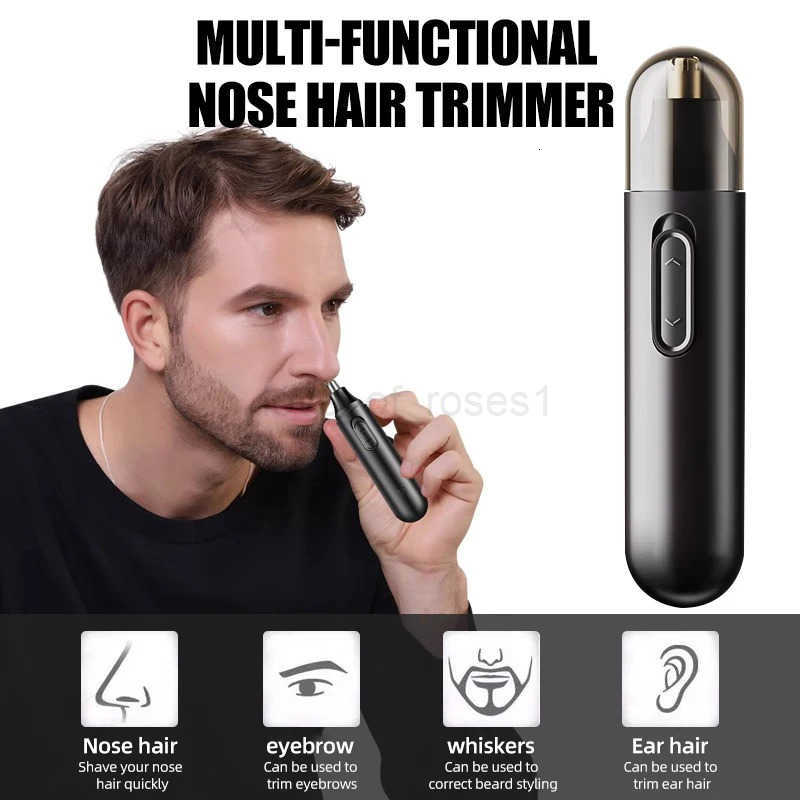 Electric nose hair trimmer is simple atmospheric and easy to store suitable for carrying around during travel Z251030