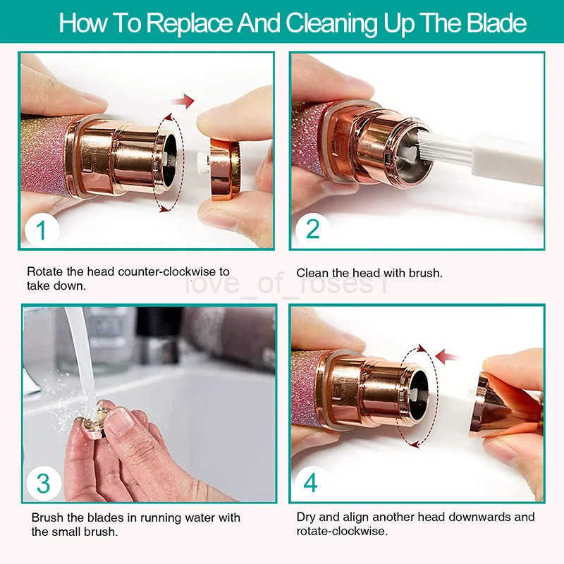 2 in 1 Rechargeable Electric Eyebrow Trimmer Lady Shaver Women Epilator Facial Hair Remover Pen Size Female Hair Shaving Razor Z251030