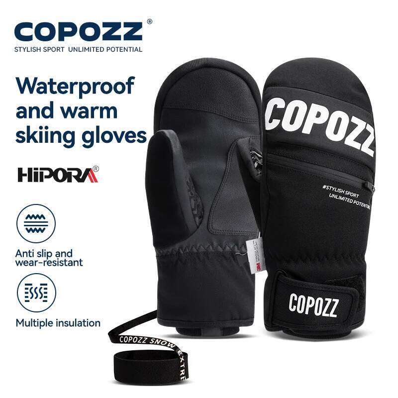 COPOZZ New Upgrade Thicken Winter Men Women 3M Thinsulate Thermal Snowboard Waterproof Warm Mittens Ski Gloves