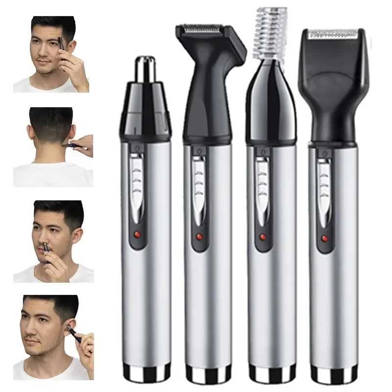 Kemei 6650 4in1 Rechargeable Nose Ear Hair Trimmer Men Grooming Kit Electric Eyebrow Beard Trimmer Micro Nose And Ears Trimmer M251030