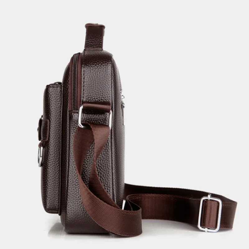 2024 New Men Shoder Bag for 104 Ipad PU Leather Business Handbags Men Messenger Bags Fi Man Crossbody Bag Y251011
