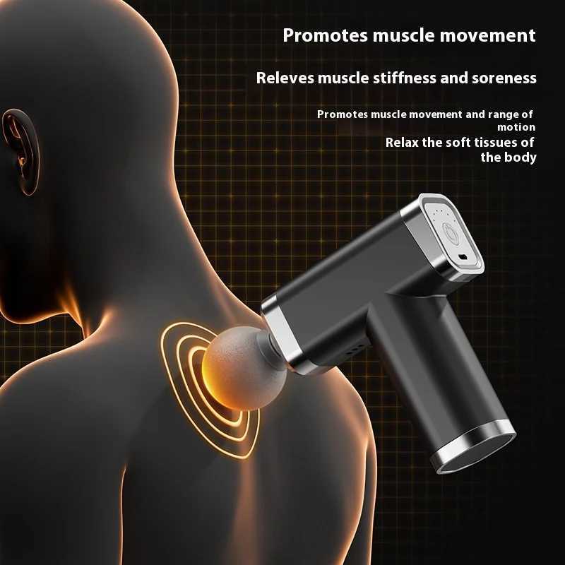 Hot selling multifunctional convenient fascia gun professional grade fitness muscle relaxation neck membrane vibration massager J251030
