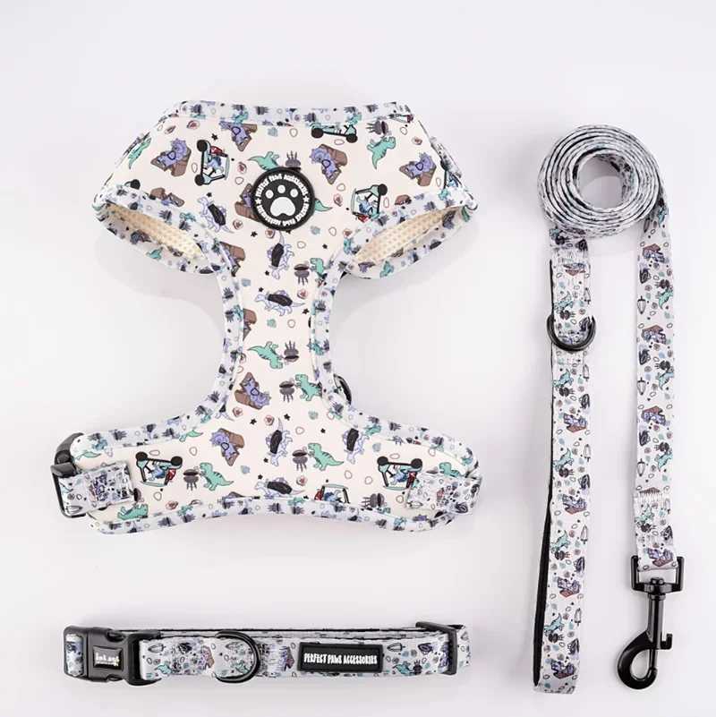 Dog Harness and Leash SetIncludes dog collar and leashdog accessories for small dogs Chihuahua Teddy Bear French Bulldog J251129
