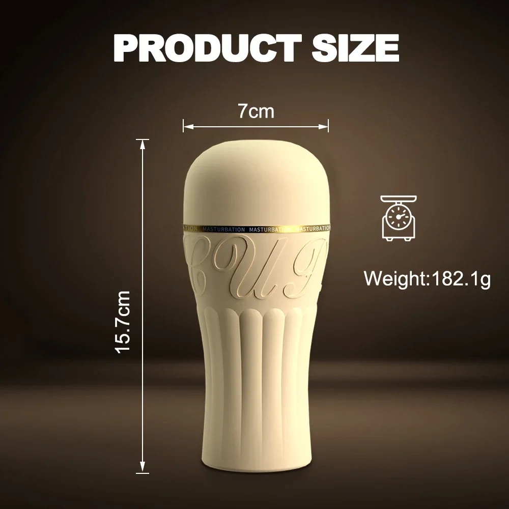 Men's Soft Masturbation Cup Tight Vagina Simulation Oral Sex Training Vacuum Pocket Male Sucking Cup Adult Toy LL-2319