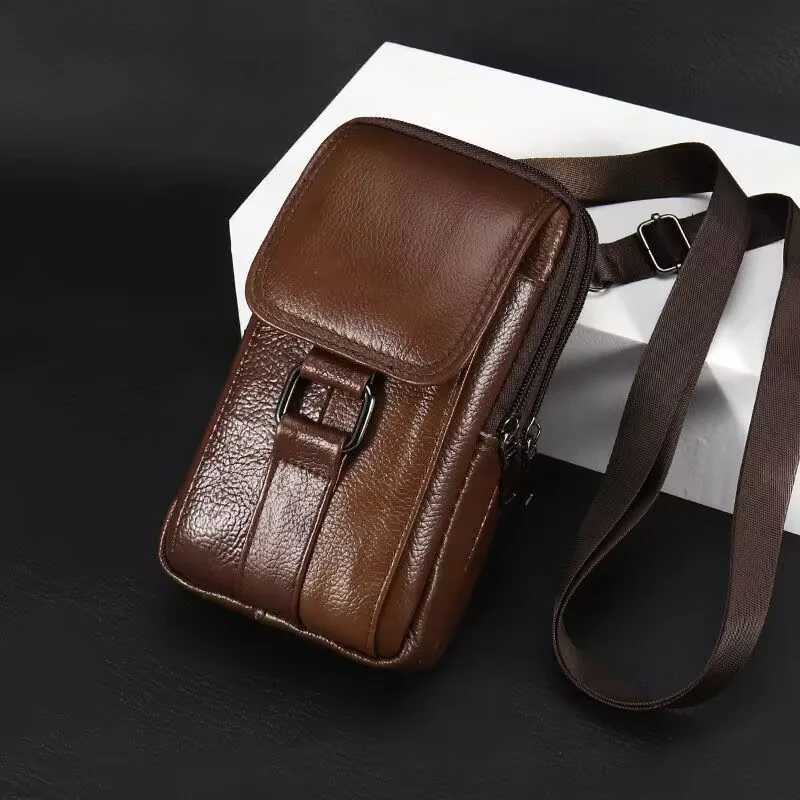 Mens Mobile Phe Waist Bag Outdoor Work Ch Bag PU Cigarette Case Key Chain Wear Belt Backpack Sport Hiking Portable Sahel Y251011
