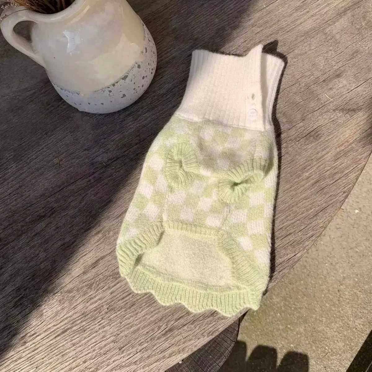 INS Pet Checkerboard Sweater Lapel Dog Cat Cashmere Sweater Cute Dog Sweater Puppy Clothes Dog Clothes for Large Dogs Pet Items C251030